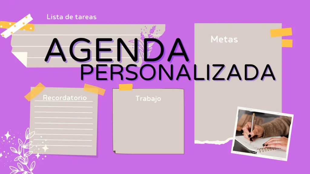 como hacer una agenda personalizada